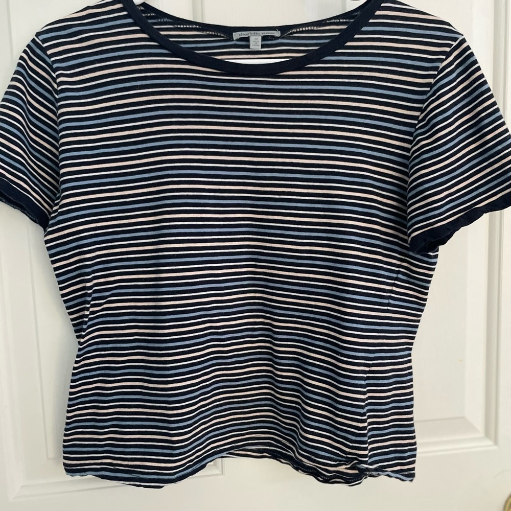 Charlotte Russe Striped Tee Size M